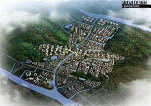 广州市南沙滨海生态新城焦门河中心区城市设计jpg方案