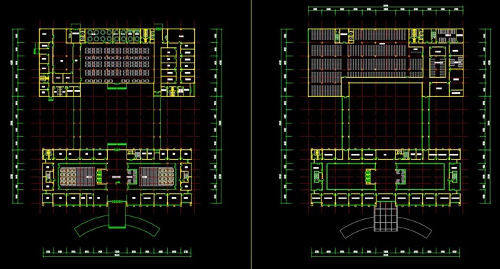 某科研企业办公楼建筑方案设计（cad+效果图）(4)
