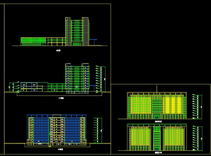 某科研企业办公楼建筑方案设计（cad+效果图）(5)