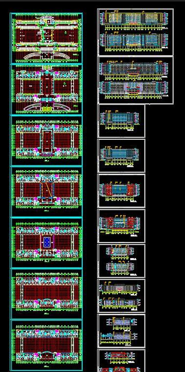 某行政办公中心建筑方案设计（CAD+效果图）(5)