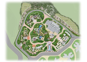深圳某花园小区设计CAD方案和彩平面图