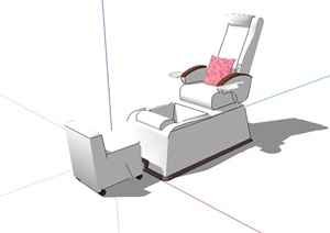 独特造型的沙发椅设计SU(草图大师)模型