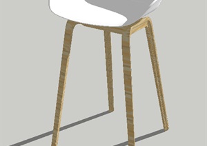 高角坐凳设计SU(草图大师)模型