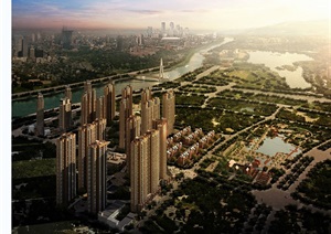 -武汉华润中央公园小区规划设计cad方案