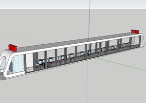 某地铁站设计SU(草图大师)模型