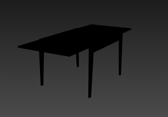 现代一张桌子设计3d模型(1)