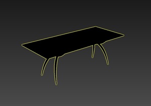 某现代桌子设计3d模型