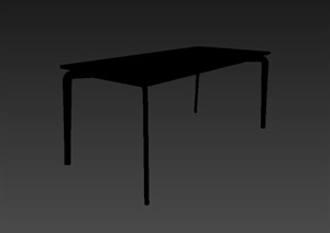 现代室内桌子3d模型