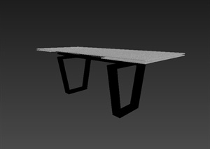 某现代详细的桌子设计3d模型