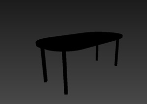 某现代详细的室内桌子设计3d模型