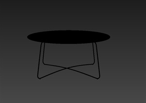 某现代详细完整的室内桌子3d模型