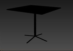 室内方桌子设计3d模型