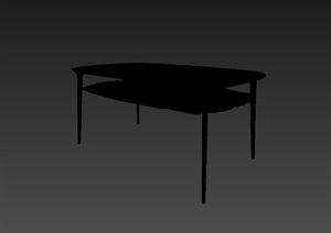 某现代室内空间桌子设计3d模型