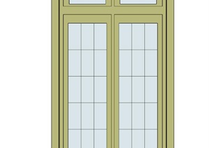 现代室内详细窗子设计SU(草图大师)模型