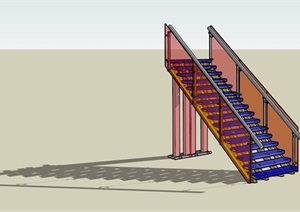 某现代建筑楼梯独特设计SU(草图大师)模型