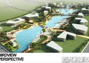 汤山新城CBD滨水景观概念设计pdf方案