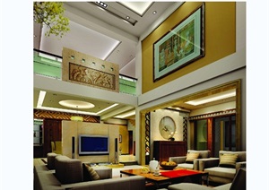 现代风格详细的三居室内空间设计cad施工图含效果图