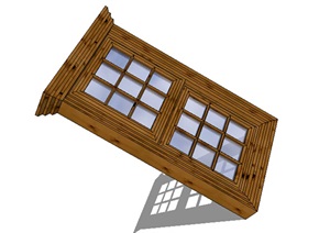 经典详细的窗子设计SU(草图大师)模型