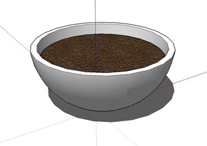 种植器皿花盆设计SU(草图大师)模型