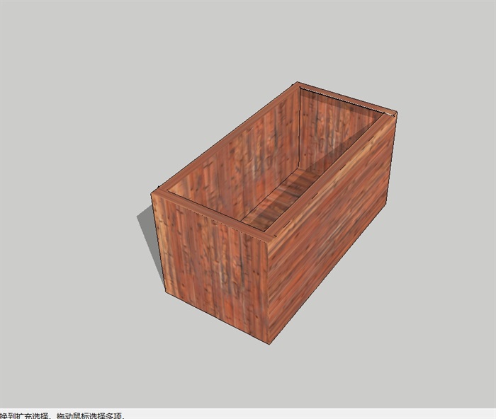 现代风格木质详细花箱设计su模型(2)