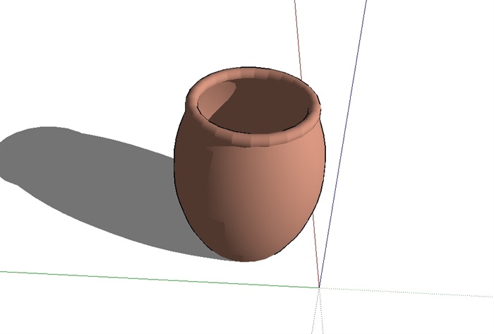 种植器皿花盆详细设计su模型(2)