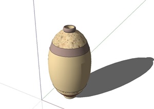 种植器花瓶摆件设计SU(草图大师)模型