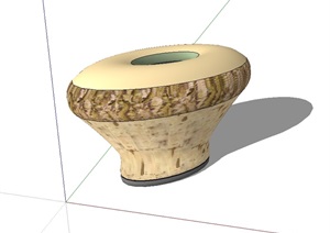种植器皿小品素材设计SU(草图大师)模型