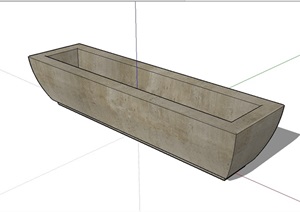 种植器皿花槽设计SU(草图大师)模型