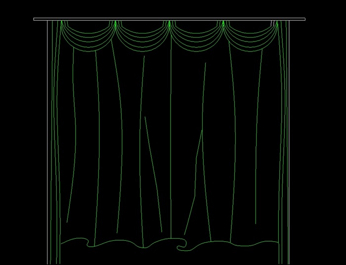 110种不同的室内窗帘设计cad方案(1)