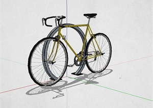 自行车架SU(草图大师)模型
