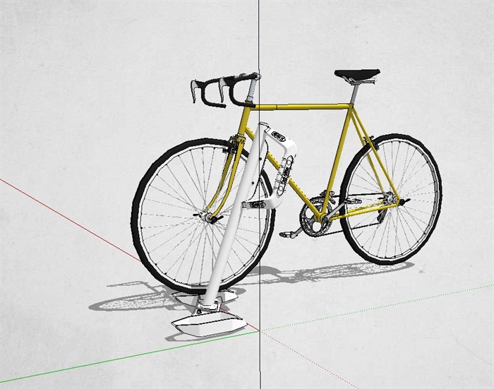 详细自行车架设计su模型(1)