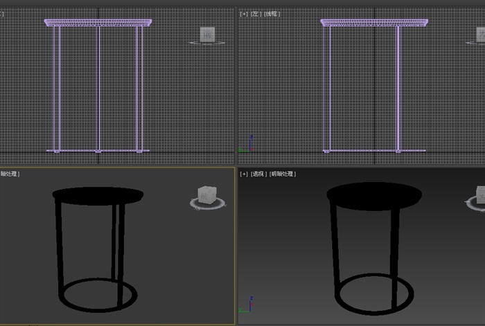 圓形簡單的坐凳3d模型[原創]