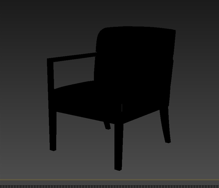 现代单人座椅设计3d模型(1)