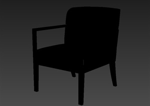 现代单人座椅设计3d模型