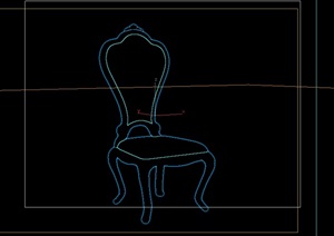 欧式完整的单人椅子设计3d模型