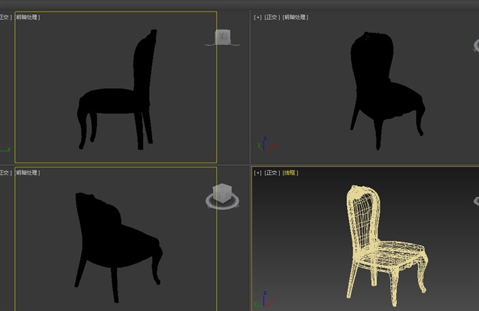 某欧式单人座椅设计3d模型(2)