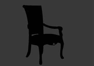 欧式详细的经典座椅设计3d模型