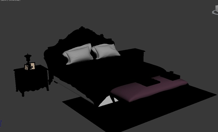 欧式完整详细的床具设计3d模型(1)