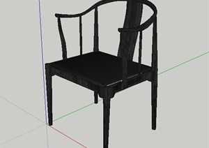 某室内座椅靠椅设计SU(草图大师)模型
