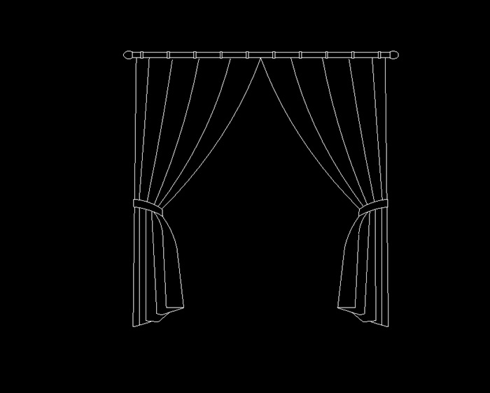 37种窗帘设计cad方案(1)