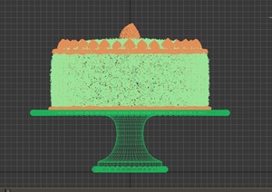 蛋糕果盘设计3d模型