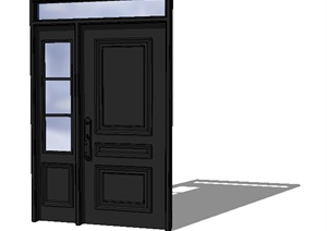 某现代室内门窗设计SU(草图大师)模型
