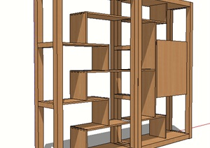 某室内柜子详细完整设计SU(草图大师)模型