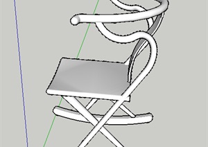 中式风格摇椅设计SU(草图大师)模型