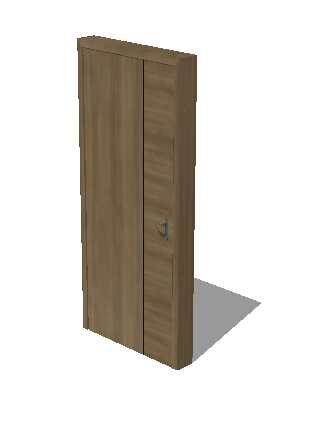 木质详细室内门设计su模型