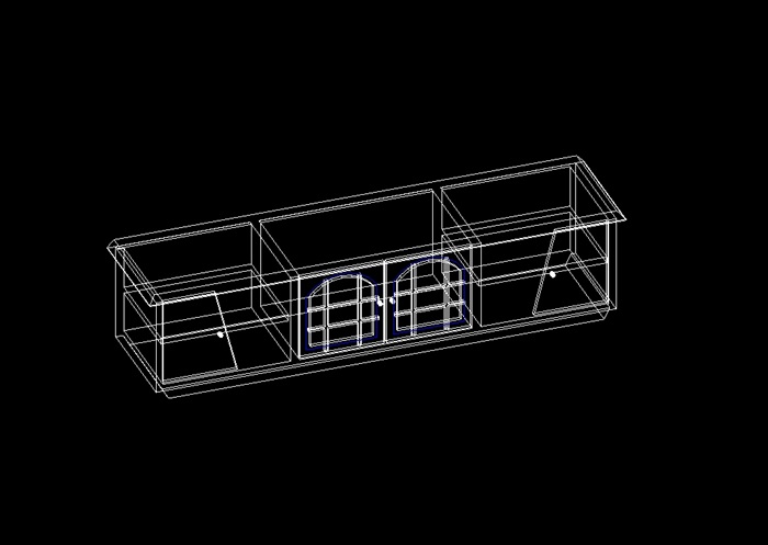 家具柜子设计cad三维图(5)