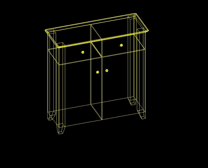 家具柜子设计cad三维图(6)