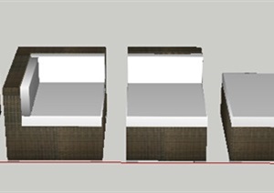 5款沙发、沙发凳SU(草图大师)模型