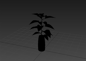 花瓶插花植物素材3d模型