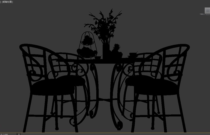 餐桌椅独特详细设计su模型(1)
